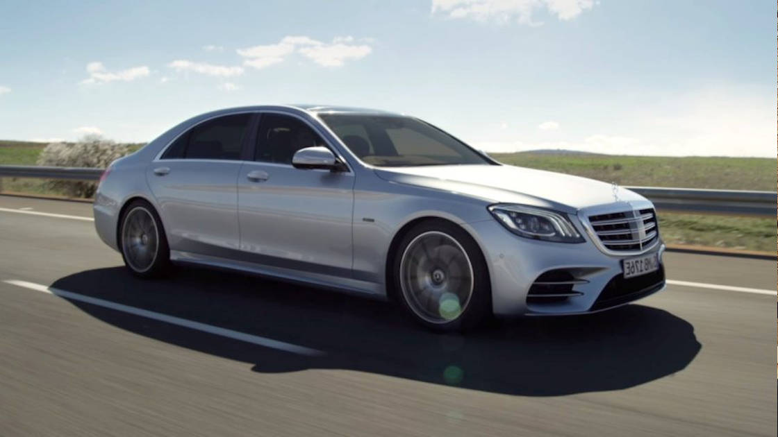 Image of The Mercedes S-Class is our standard saloon but there are options according to taste